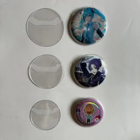Thick Clear Badge Protector Sleeves for Anime Merch Pins
