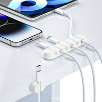 Self-Adhesive Cable Organizer Clips for Desk Cable Management