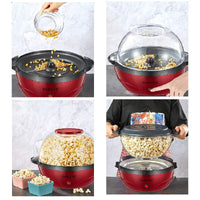 3.6L Automatic Popcorn Maker for Home Use, Electric Popcorn Machine, Kitchen Appliance Gift