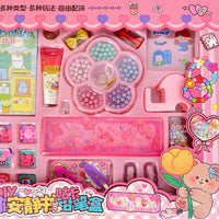 DIY Cream Glue Guka Beaded Pencil Case Craft Kit for Girls