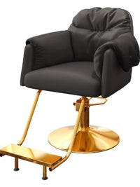 Luxury Hydraulic Reclining Barber Chair for Hair Salon Styling, Cutting, and Perming