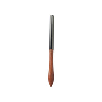 Professional Japanese Style Short Square Round Gel Nail Brush with Sandalwood Handle