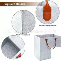 Felt L-Shaped Stair Basket with Handles for Storage and Organization