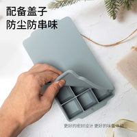 15-Cavity Silicone Large Square Ice Cube Tray for Whiskey Cocktails