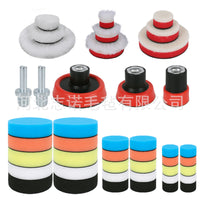 Car Detailing Polishing Pad Kit Sponge Wool Buffing Pads 1/2/3 Inch for Automotive Beauty
