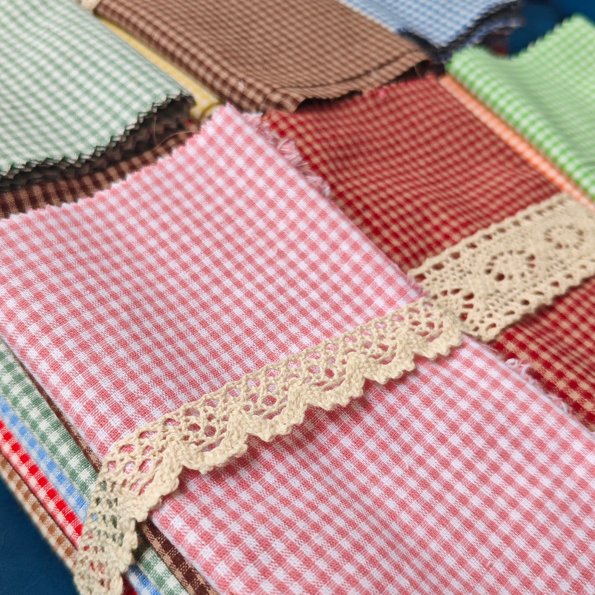 Half-Pound Imperfect Yarn-Dyed Plaid Fabric for Handmade Doll Clothes DIY and Doll Material
