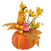 Halloween Autumn Harvest Festival Maple Leaf Pumpkin Tabletop Decor