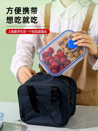 Divided Food Storage Containers with Lids for Refrigerator and Freezer, Stackable Meal Prep Boxes