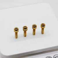 CHIBITE TC4 Titanium Alloy M5 Stem Handlebar Bolts with Anti-loosening Washers for Road and Mountain Bikes