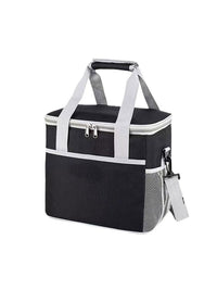 Portable Insulated Lunch Bag with Shoulder Strap for Outdoor Picnic and Food Delivery