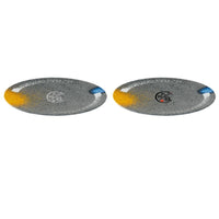 Melamine Round Dinner Plate, Japanese Style Imitation Porcelain Plastic Dish for Restaurant Steak BBQ