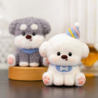 DIY Wool Felt Dog Keychain / Ornament Kit - Bichon Frise & Shiba Inu