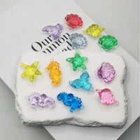 DIY Resin Ocean Shell Snail Charms for Crafts, Jewelry, Phone Cases, and Storage Boxes
