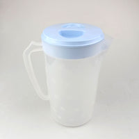 Large Capacity Cold Water Pitcher with Lid for Refrigerator, Heat-Resistant Plastic Beverage Dispenser for Home and Commercial Use