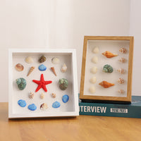 3D Shadow Box Display Frame with Clear Front, Solid Wood Deep Picture Frame for Wall Mounting or Tabletop