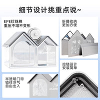 Pet Cooling House for Cats and Dogs, Summer Ice Nest Bed with Cooling Gel Packs