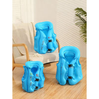 Inflatable PVC Swim Vest for Kids, Buoyancy Aid for Swimming Beginners