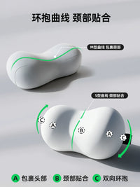 Portable U-Shaped Neck Pillow for Travel, Napping, and Office Use
