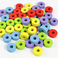 Montessori Rainbow Stacking Rings Educational Toy for Toddlers Color Recognition and Focus Training