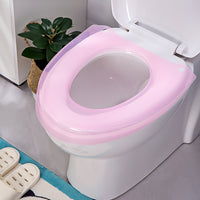 Transparent Waterproof Toilet Seat Cushion for Home Bathroom, Universal All-Season Plastic Toilet Seat Cover