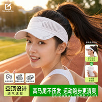 Unisex Quick-Dry Foldable Visor Hat for Outdoor Sports, Running & Sun Protection
