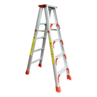 Foldable Telescopic Aluminum Alloy Double-Sided Step Ladder for Home Use