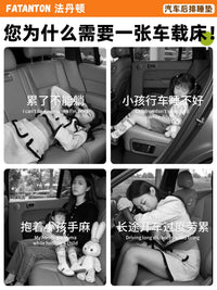 Car Inflatable Air Mattress for Volkswagen Lamando Rear Seat, Thickened Flocked Cotton Sleeping Pad with Air Pump and Storage
