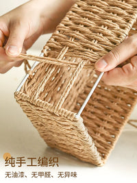 Decorative Desktop Storage Basket for Keys, Remote Controls, Cosmetics, and Snacks