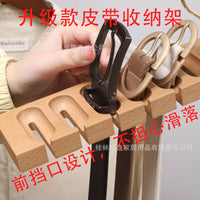 Beechwood Belt Hanger Tie Rack Scarf Organizer for Wardrobe Closet Storage