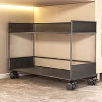 Rolling Under-Desk Storage Cart with Wheels for Books and Bags