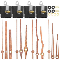 DIY Silent Quartz Clock Movement Kit with Walnut Hands for Wall Clocks