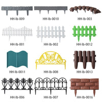 Plastic Interlocking Garden Fence Panels Decorative Landscape Edging Border