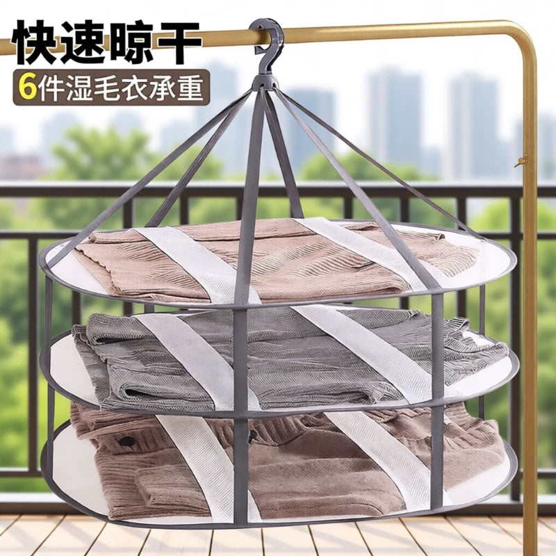 Foldable Mesh Drying Rack for Delicates, Sweaters, and Laundry