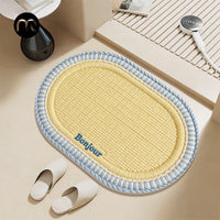 Diatomaceous Earth Bath Mat, Non-Slip Absorbent Quick Dry Floor Mat for Bathroom and Home