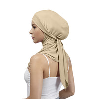 Women's High Elastic Breathable Neck Cover Head Scarf with Tie-Back