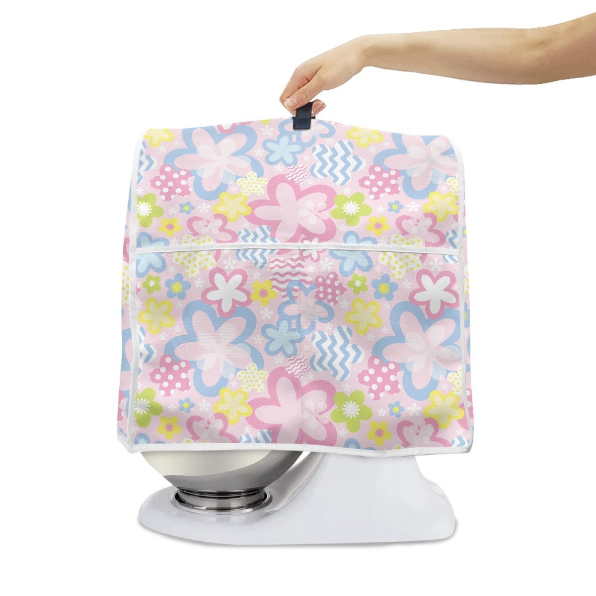 Dustproof Stand Mixer Cover with Floral Print for Kitchen Appliances