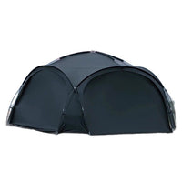 Black Dome Canopy Tent Large Sunshade Outdoor Camping Rainproof Foldable Shelter