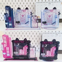 Cyberpunk Photo Frame Display Stand for Idol Star Photos and Small Cards