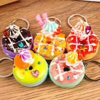 Creative Simulation Donut Keychain Pendant for Bags