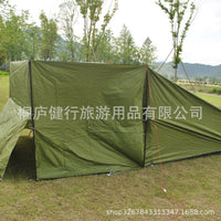 Premium Rodless A-Frame Tent for 3-4 People, Outdoor Camping Shelter