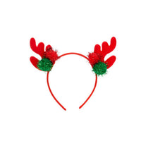 Christmas Reindeer Antler Headband with Sequins and Bells for Kids and Adults
