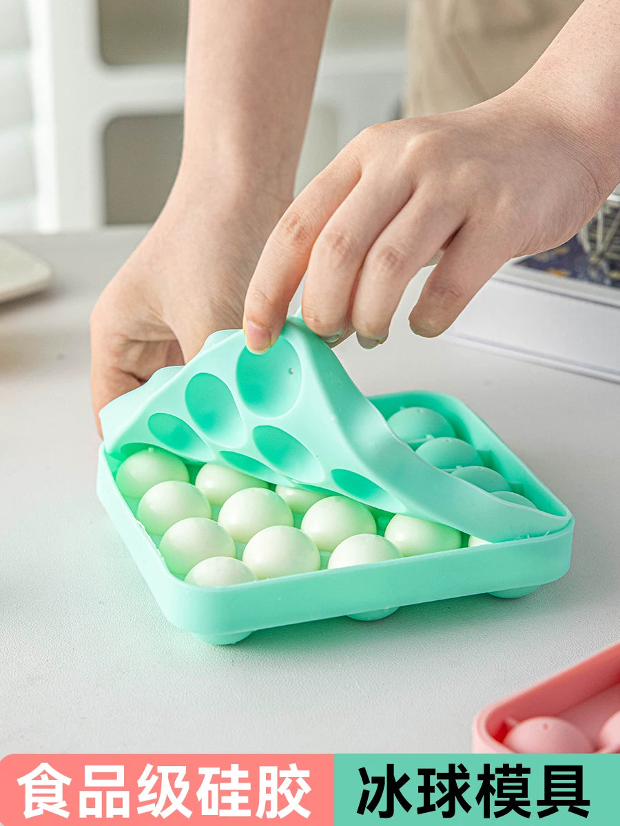 Silicone Ice Cube Molds for Spheres, Roses, and Cubes - Food Grade, Easy Release