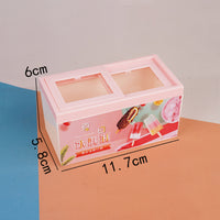 Miniature Supermarket Ice Cream Freezer Dollhouse Accessory for Kids