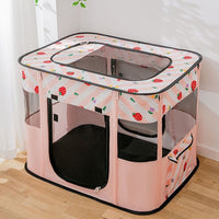 Cat Birthing Whelping Box Pet Delivery Room Scratch-Resistant Enclosed Rectangular Cat House