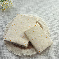 Jacquard Fabric Notebook Cover with Daisy Pattern for A5/A6 Journals