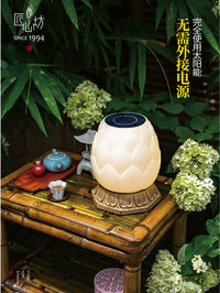 Solar Lotus Garden Pillar Light Outdoor Landscape Decorative Lamp