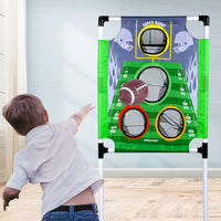 Kids Football Toss Game Set with Sandbags - Outdoor Sports Practice Toy