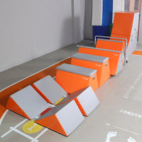 Kids Parkour Obstacle Course Training Set - Platform Boards & Balance Beams for Sensory Integration