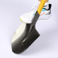Heavy-Duty Steel Shovel with Wooden Handle for Gardening, Farming, and Emergency Use