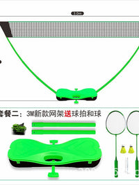 Portable Badminton Net Set for Outdoor and Indoor Play, 3M Adjustable Height